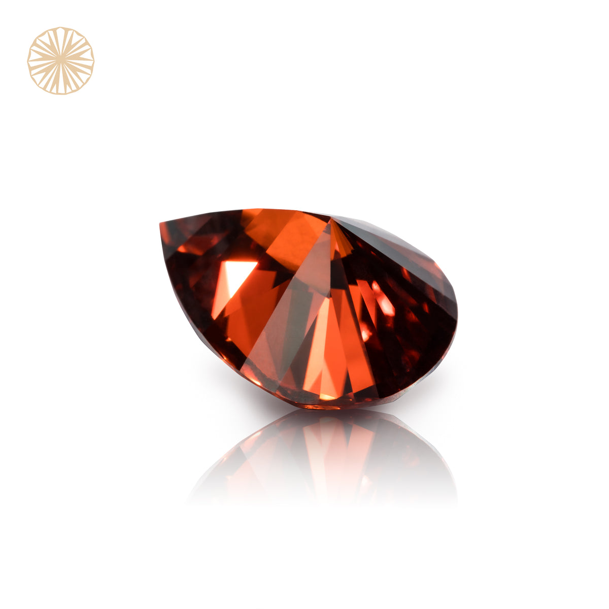 Luxury Red Pear Cut Teardrop Shape Moissanite Diamond Loose Gemstones GRA Certified Vivid Red VVS1 Moissanite Fancy Cut for Jewelry Making