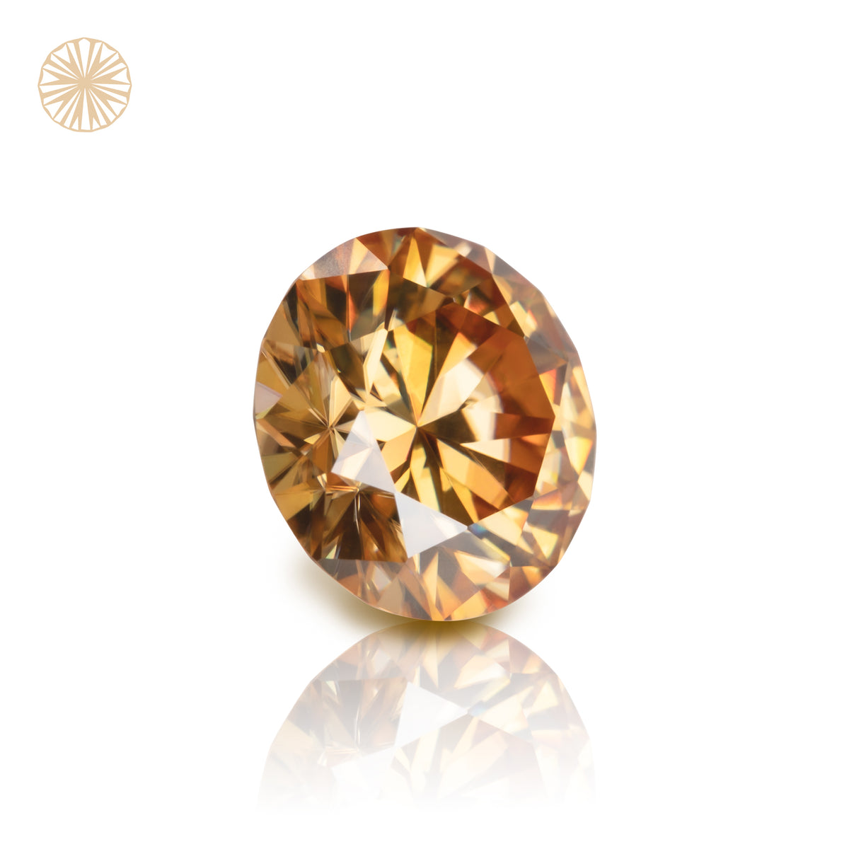 Golden Imperial Brilliant Cut Round Shape Moissanite Diamond Loose Gemstones GRA Certified Vivid Yellow VVS1 Moissanite Fancy Cut for Jewelry Making